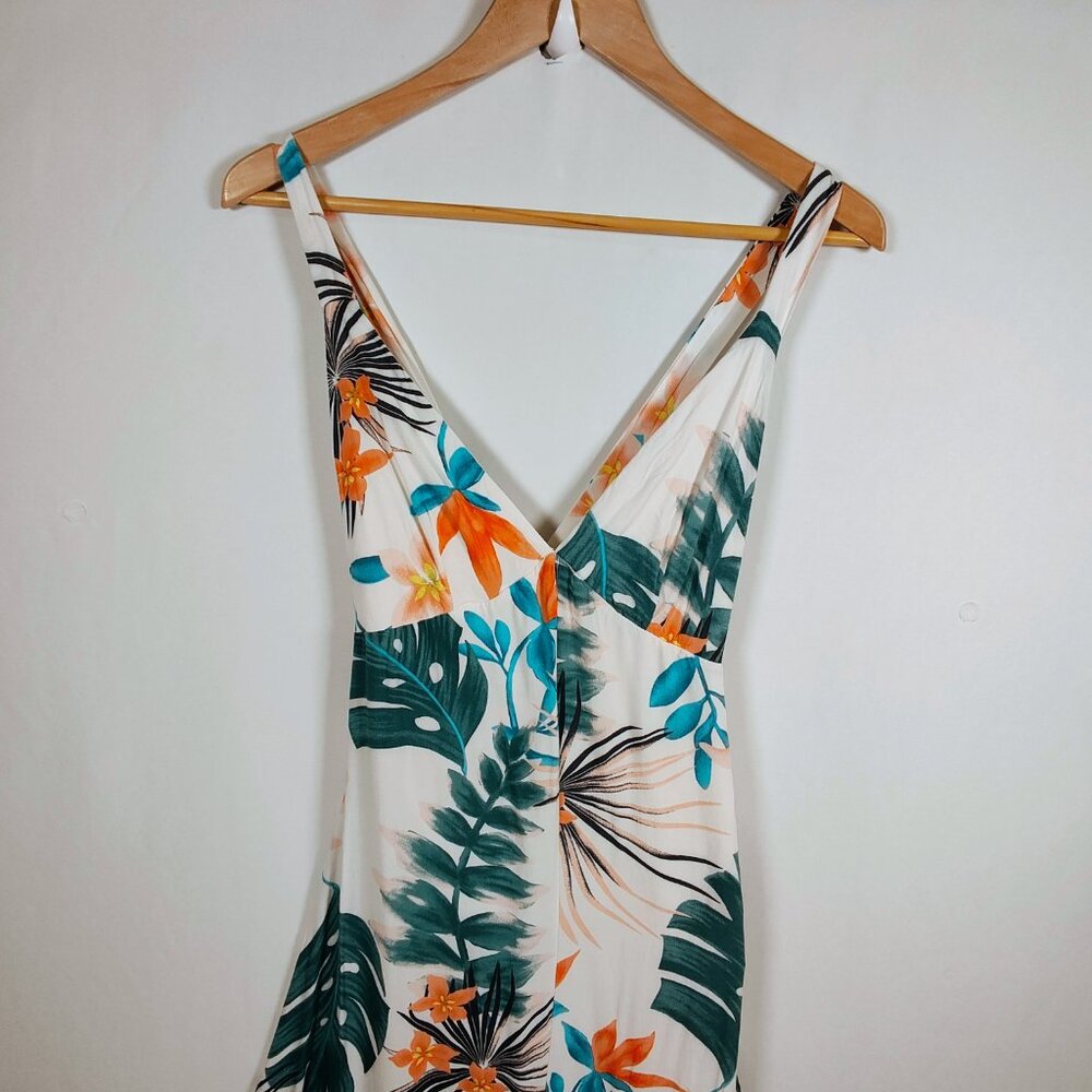 Slate &‎ Willow Women's XS Palms Maxi Sleeveless Criss-Cross Dress